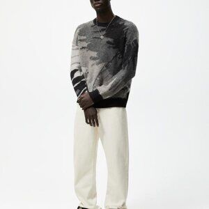 Zara Abstract Jaquard Sweater